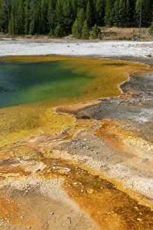 Basin: USA, Wyoming, Yellowstone National Park, Black Sand