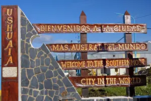 Ushuaia: Ushuaia Welcome Sign - distinctive crafted welcome