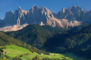 Magdalena: Val de Funes - panoramamic view from above the