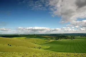 Vale: The Vale of Pewsey seen from Walkers Hill, which
