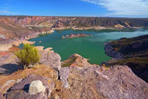 Turqoise: Valle Grande Dam - turqoise coulured water of the