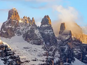 Limestone: Valley end of Val Brenta. View of the Dolomiti di