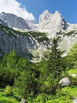 Spitze: Valley Hoellental in the Wetterstein Mountain