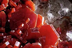 Oxidation: Vanadinite from Mibladen, Morocco