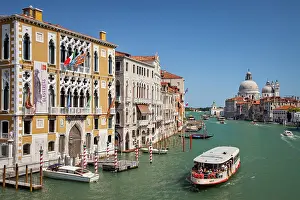 Commerce: Vaporetto water taxi along the Grand Canal