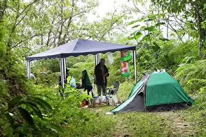 Tents: Venezuela - campsite in rainforest