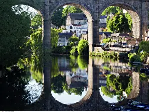 200617: Viaduct and Reflection in the River Nidd at Knaresborough