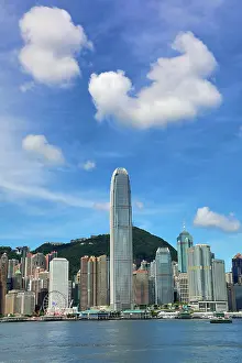 Victoria: Victoria Harbour and Skyline, Hong Kong, China