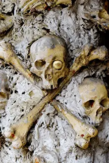 Scary: Vienna, Austria. Skull and bones