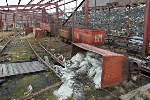 Coal: View of the abandoned Russian town of Pyramiden