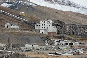 Coal: View of the abandoned Russian town of Pyramiden