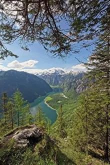 Knigssee: View from the Archenkanzel of the Knnigssee with