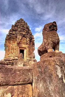 Step: View of Bakong Temple, Angkor Wat, Cambodia