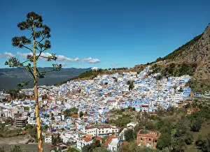 Moroccan: View on blue houses of the medina of Chefchaouen