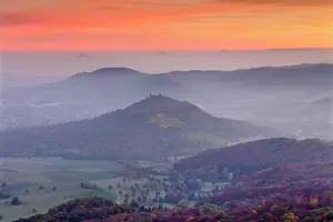 Limburg: View from Breitenstein of Limburg and Drei Kaiserberge
