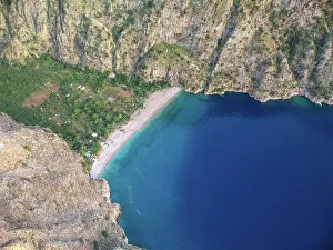 Geographic: View of Butterfly Valley (kelebekler vadisi) aerial View