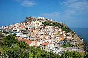 Townsmall: View of Castelsardo, Sardinia, Italy, Europe