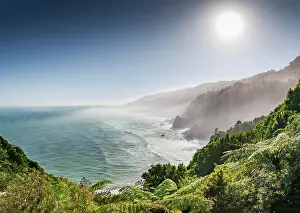 Unspoiled: View from the coastal road, unspoiled rocky coast