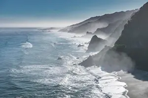Unspoiled: View from the coastal road, unspoiled rocky coast