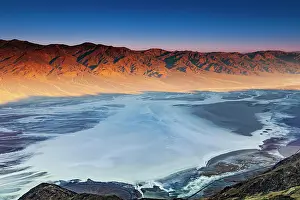 Mojave: View from Dantes View, at sunrise, over Badwater