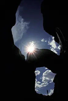 Entrada: View through a double arch, Arches NP