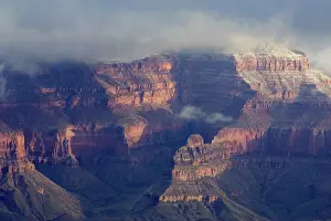 Points: View of the eastern Grand Canyon from one of the