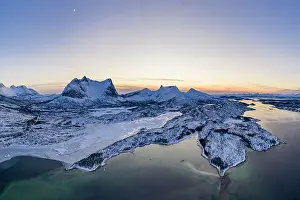 Scan: View of Efjord and Stortinden, Tysfjord, Nordland