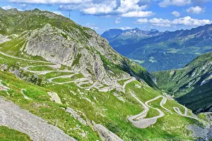 Mountainside: View from elevated position on old southern pass