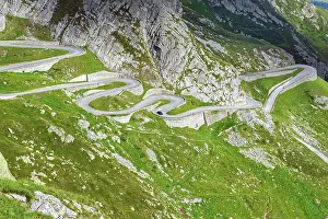 Mountainside: View from elevated position on partial view of o