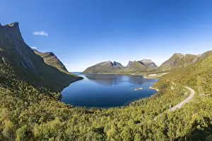 Senja: View of Fjord, Bergsbotn, Senja Island, Troms, Norway