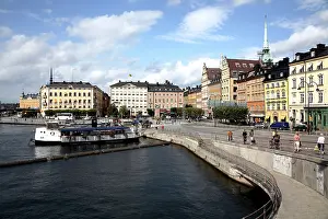 Ferry: The view of Gamla Stan the old town center