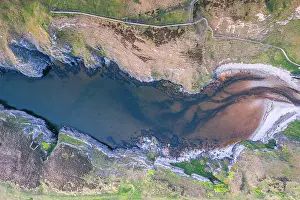 260622: Top Down view over Geodha Smoo and Smoo Cave Cliffs