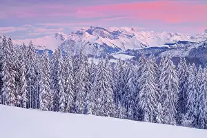 Alpen: View from Gotschalkenberg with view to Glcrnisch