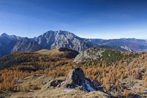 Scenics: View at Gotzenalm in autumn - Berchtesgaden National