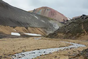 Landmannalaugar: View in the Graenagil Canyon at Landmannalaugar