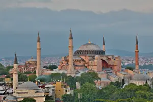 Minaret: View of Haghia Sophia in evening light