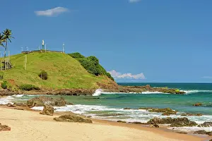 Located: View of hill of Christ and the ocean located on