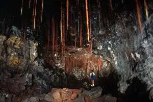 Subterranean: View Inside Kaumana Lava Tube, Hawaii