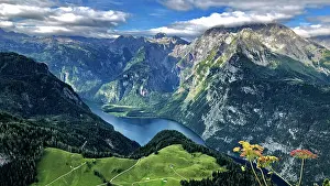 Lift: View of the Knnigssee, The Knnigsblick, Watzmann