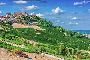 Wine: View of La Morra in the Province of Cuneo, Piedmont