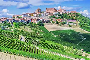 Wine: View of La Morra in the Province of Cuneo, Piedmont