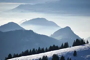 Canton: View of Lake Lucerne from the Riggi, Canton Schwyz and Uri