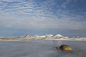 060418: View at the mountains of Lambafjoell - Austurland - Iceland