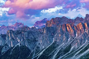 Cabin: View of Nuvolau Group in Italian Dolomites Mountain