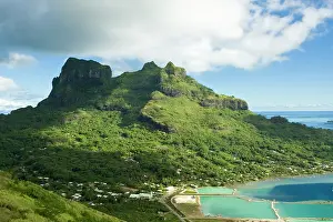 Bora: View from overlook near Mt. Otemanu in Bora