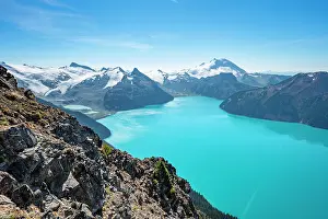 Deception: View from Panorama Ridge hiking trail, turquoise