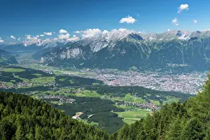 Austrian: View from Patscherkofel of northern chain of the