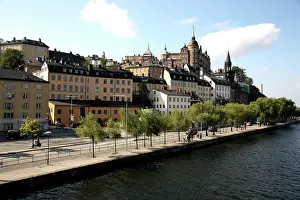 Towns: The view of Sodermalm Island. Stockholm