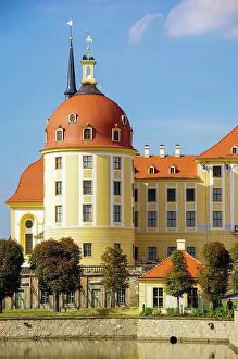 Lodge: View from the south of Moritzburg Castle near Dresden