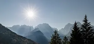 Dolomite: View from Val Rendena towards the Brenta Dolomites